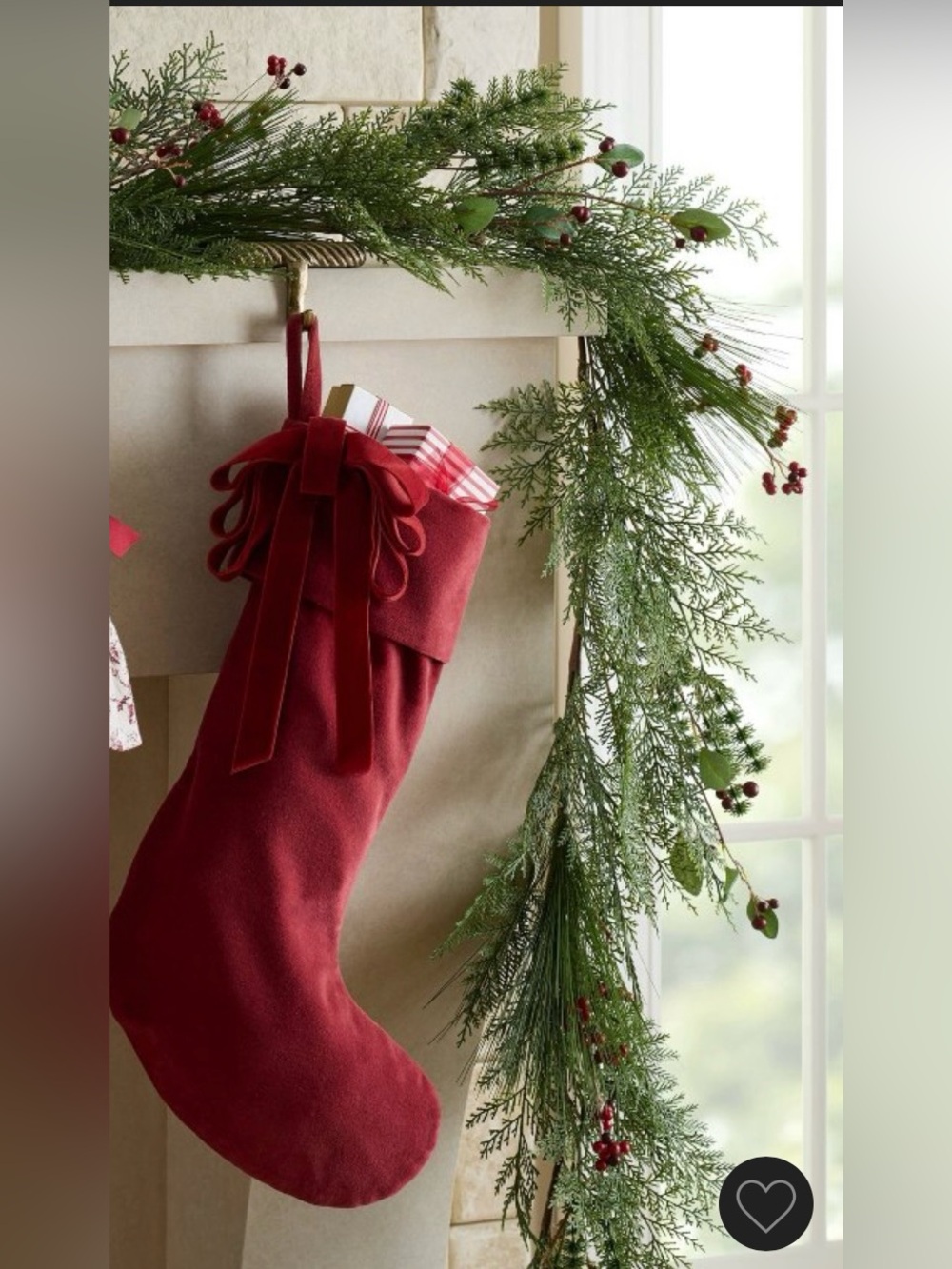 NWT Threshold with Studio McGee - TWO Red Velvet Stockings
